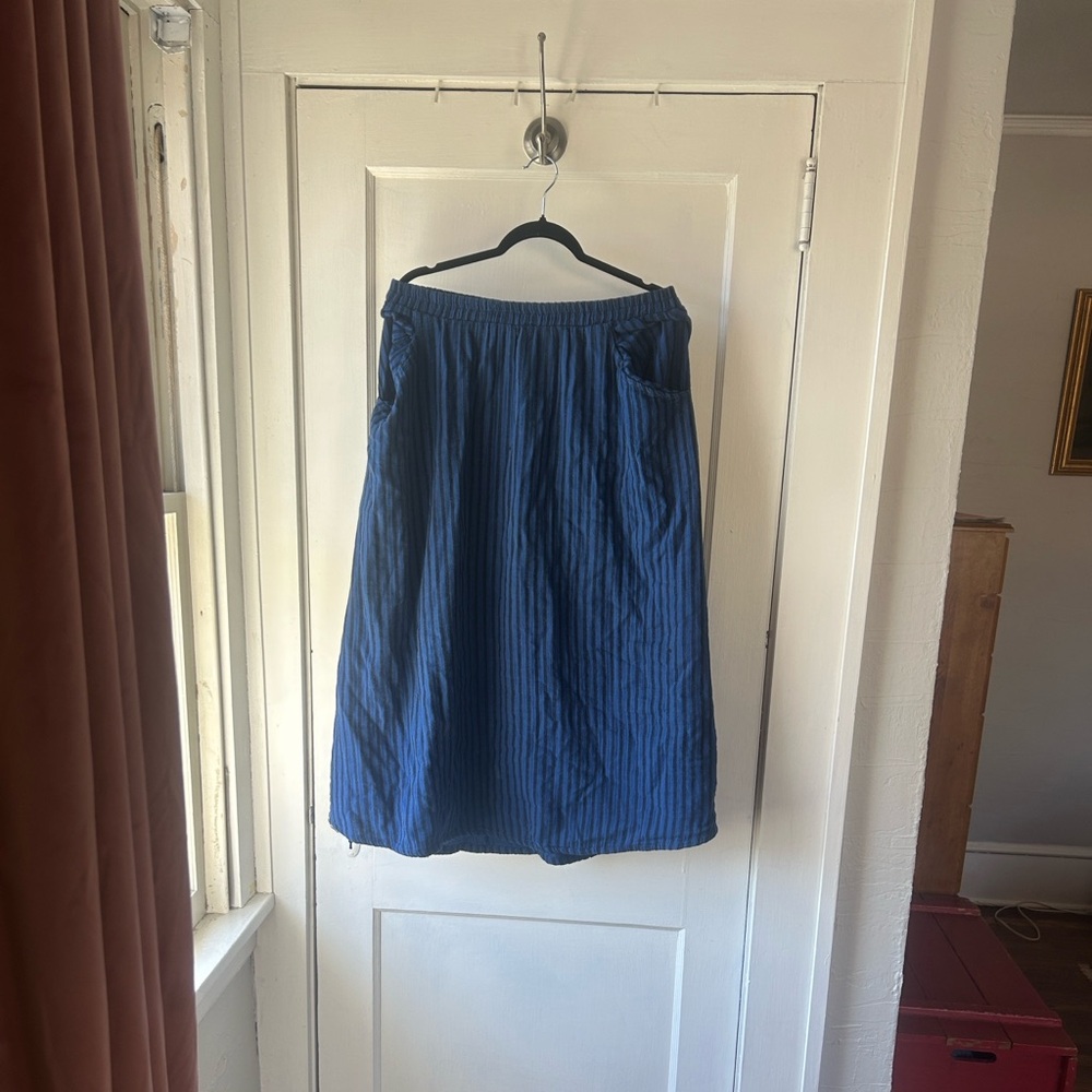 Curator SF Blue Striped Women's Skirt